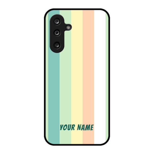 Samsung Galaxy F36 5G Custom Glass Phone Case - Multi - Colour Stripes Design Samsung Galaxy F36 5G Custom Glass Phone Case - Multi - Colour Stripes Design