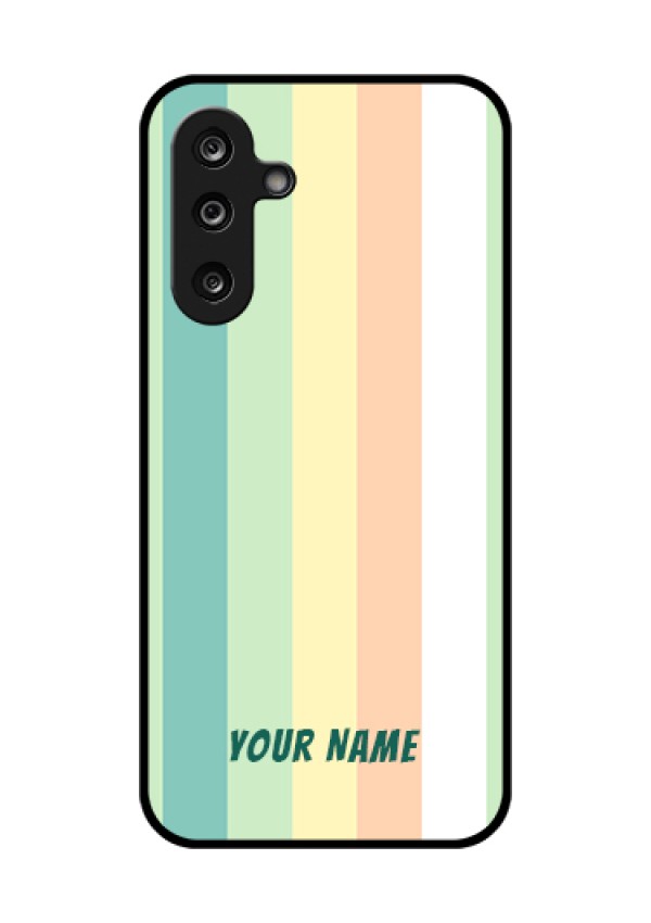 Samsung Galaxy F36 5G Custom Glass Phone Case - Multi - Colour Stripes Design