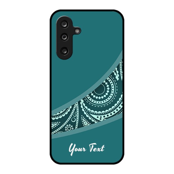 Samsung Galaxy F36 5G Custom Glass Phone Case - Semi Visible Floral Design