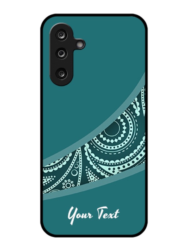 Custom Samsung Galaxy F36 5G Custom Glass Phone Case - Semi Visible Floral Design