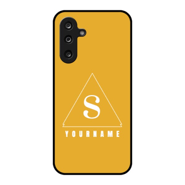 Samsung Galaxy F36 5G Custom Glass Phone Case - Simple Triangle Design