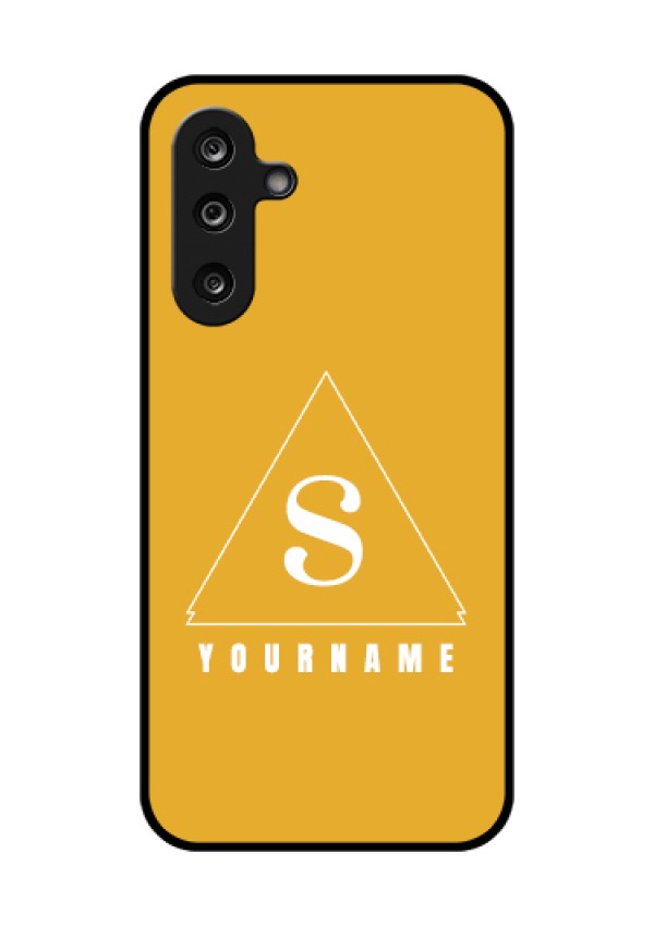 Samsung Galaxy F36 5G Custom Glass Phone Case - Simple Triangle Design