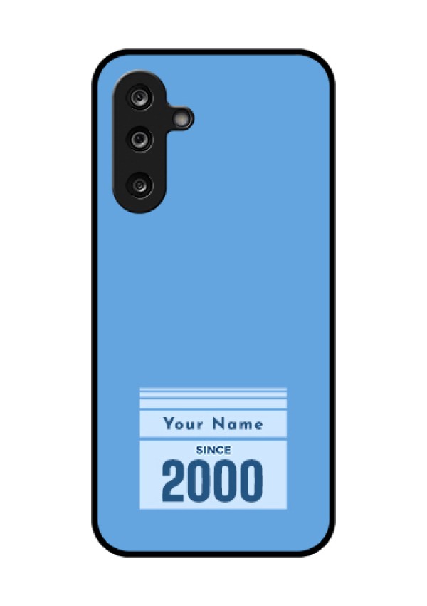 Samsung Galaxy F36 5G Custom Glass Phone Case - Custom Year Of Birth Design