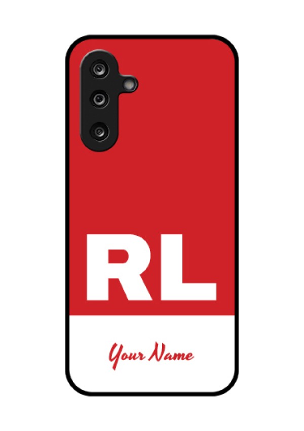 Samsung Galaxy F36 5G Custom Glass Phone Case - Dual Tone Custom Text Design