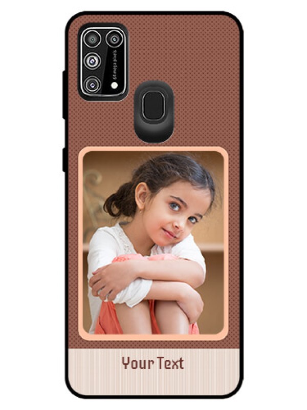 Custom Galaxy F41 Custom Glass Phone Case  - Simple Pic Upload Design