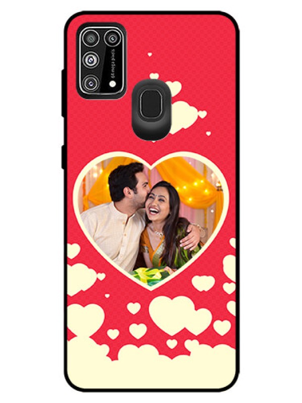 Custom Galaxy F41 Custom Glass Mobile Case  - Love Symbols Phone Cover Design