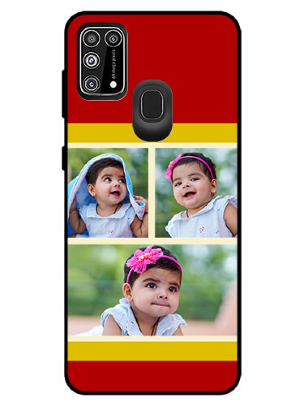 Custom Galaxy F41 Custom Glass Mobile Case  - Multiple Pic Upload Design
