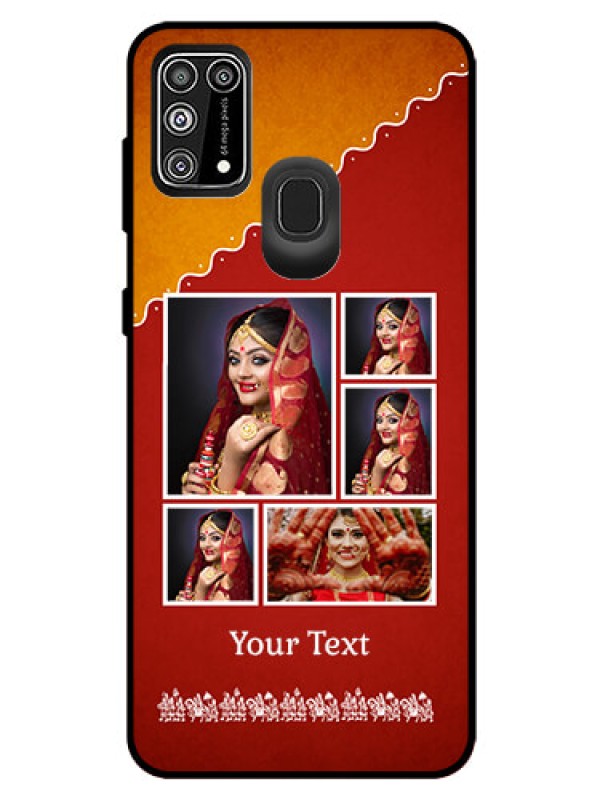 Custom Galaxy F41 Personalized Glass Phone Case  - Wedding Pic Upload Design