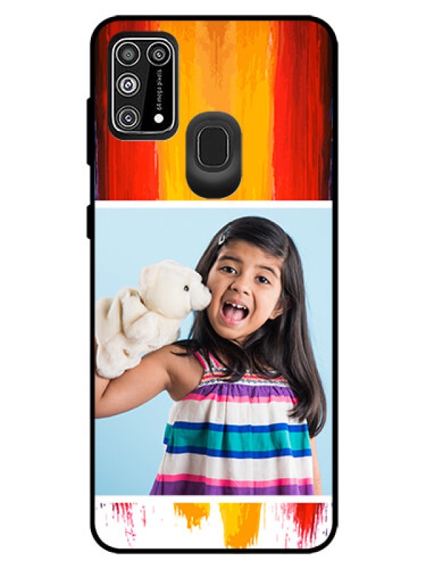 Custom Galaxy F41 Personalized Glass Phone Case  - Multi Color Design