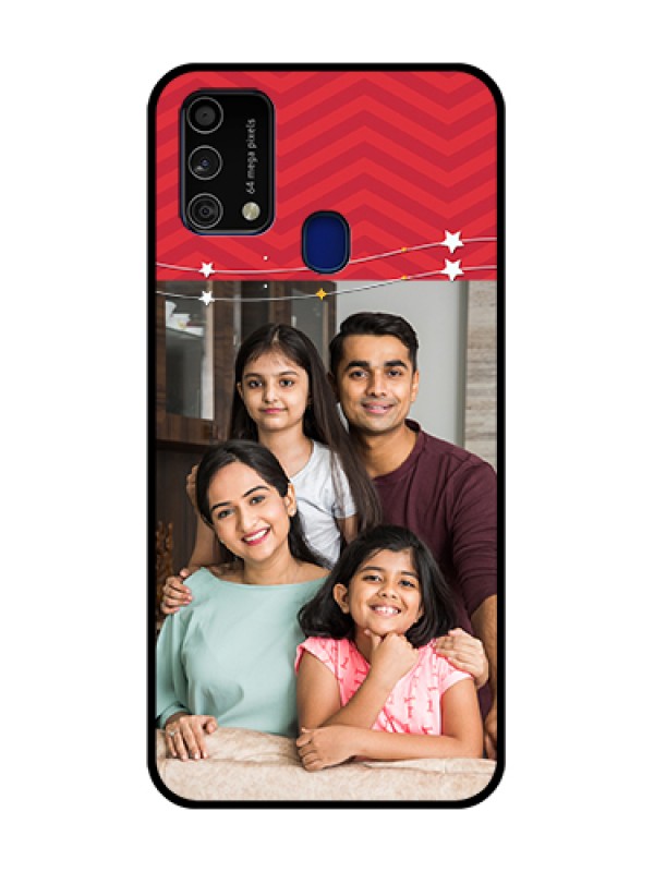 Custom Galaxy F41 Personalized Glass Phone Case  - Happy Family Design