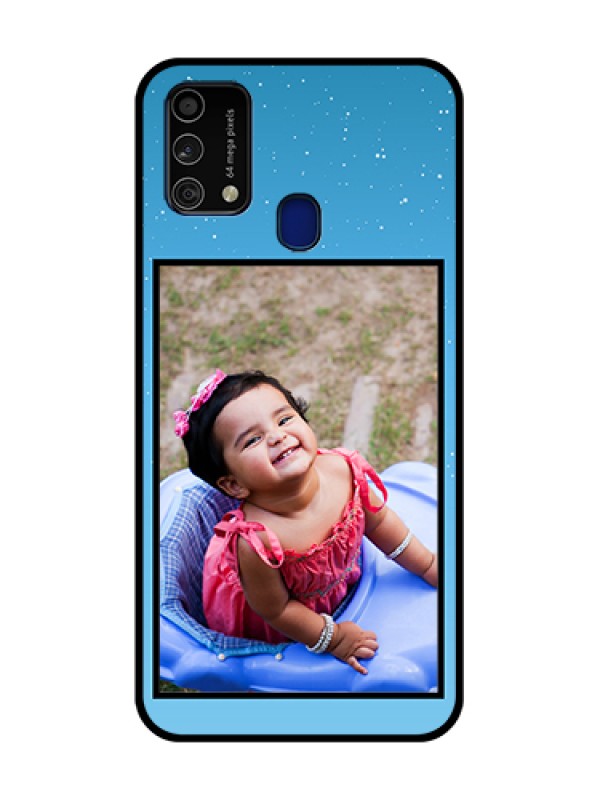 Custom Galaxy F41 Custom Glass Mobile Case  - Wave Pattern Colorful Design