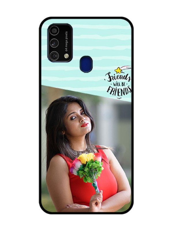 Custom Galaxy F41 Custom Glass Phone Case  - Friends Picture Icon Design