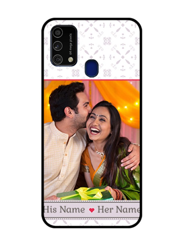 Custom Galaxy F41 Custom Glass Mobile Case  - with Photo and Ethnic Design