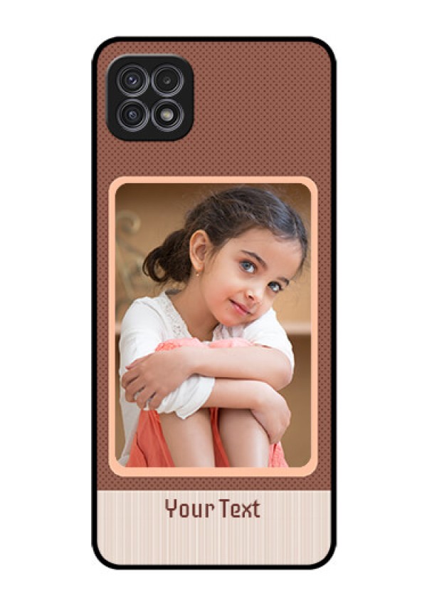 Galaxy F42 5G Custom Glass Phone Case  - Simple Pic Upload Design