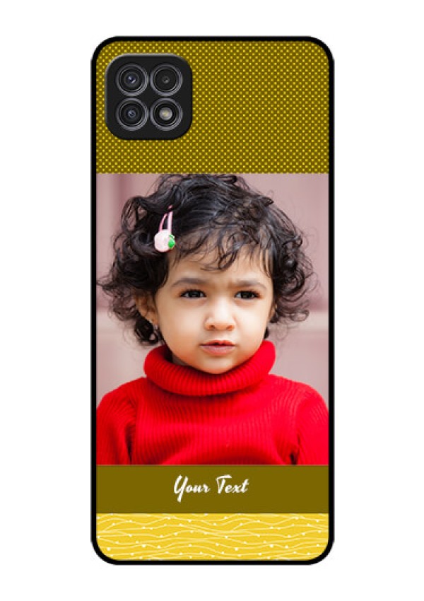 Galaxy F42 5G Custom Glass Phone Case  - Simple Green Color Design