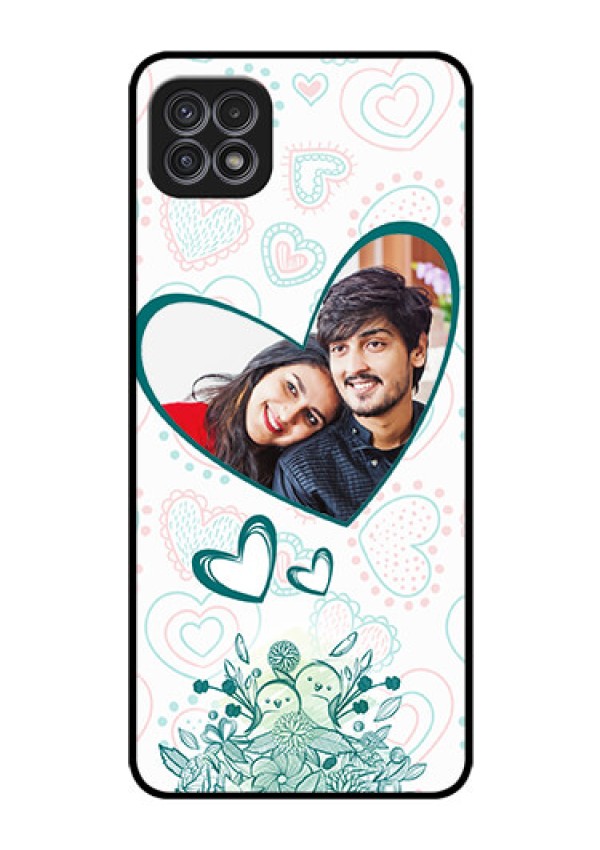 Galaxy F42 5G Photo Printing on Glass Case  - Premium Couple Design