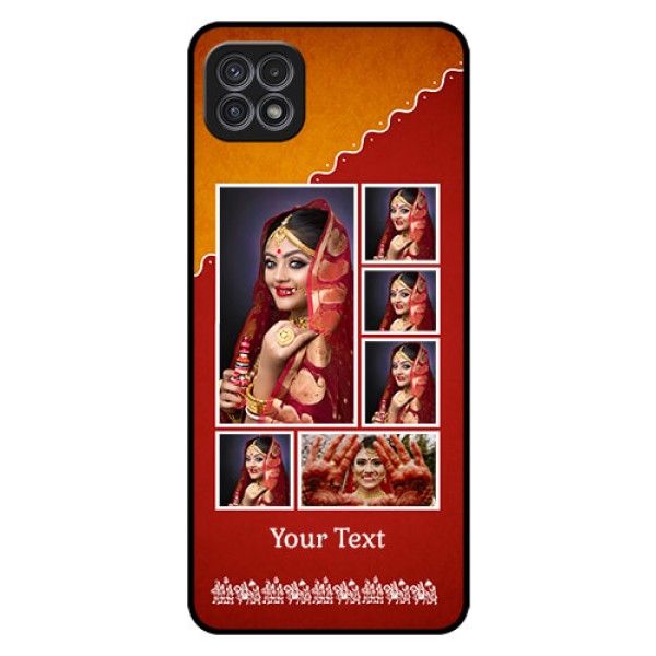 Galaxy F42 5G Personalized Glass Phone Case - Wedding Pic Upload Design Galaxy F42 5G Personalized Glass Phone Case - Wedding Pic Upload Design