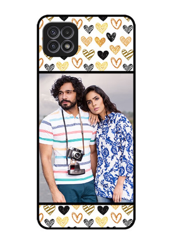 Galaxy F42 5G Photo Printing on Glass Case  - Love Symbol Design