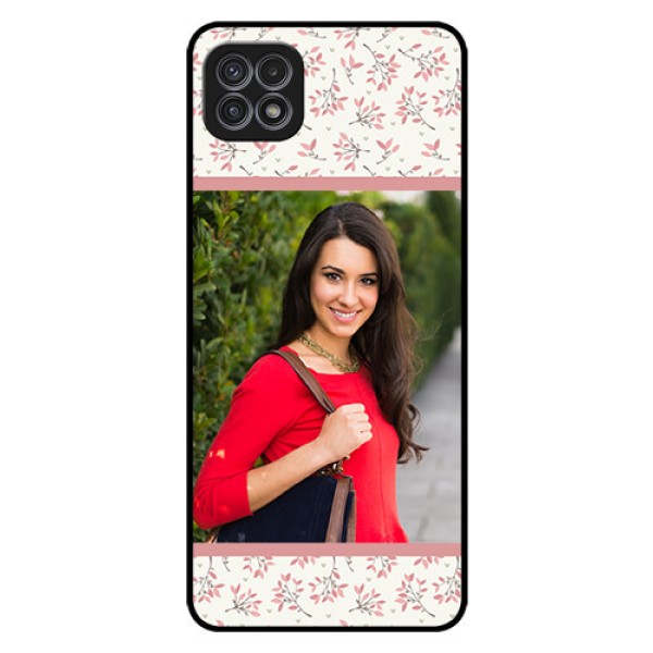 Galaxy F42 5G Custom Glass Phone Case  - Premium Floral Design
