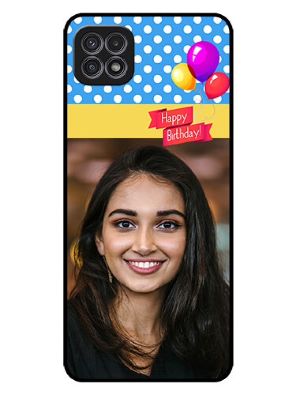 Custom Galaxy F42 5G Custom Glass Mobile Case  - Happy Birthday Design