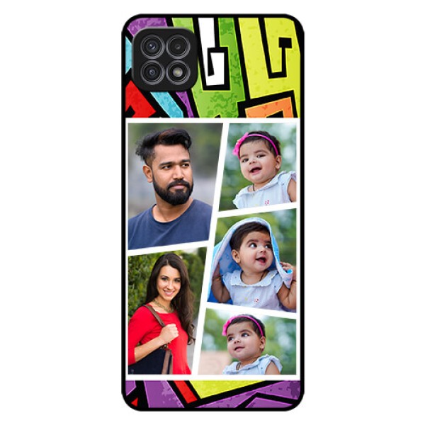 Galaxy F42 5G Custom Glass Phone Case  - Graffiti pattern Design