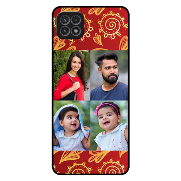 Galaxy F42 5G Photo Printing on Glass Case - 4 Image Traditional Design Galaxy F42 5G Photo Printing on Glass Case - 4 Image Traditional Design