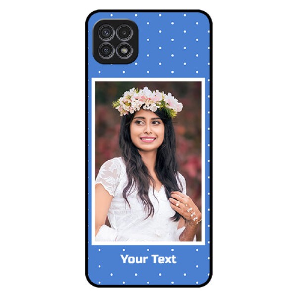 Galaxy F42 5G Photo Printing on Glass Case  - Polka dots design