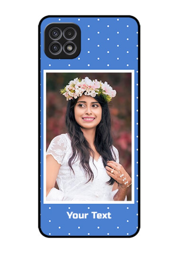 Galaxy F42 5G Photo Printing on Glass Case  - Polka dots design
