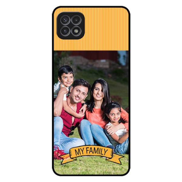 Galaxy F42 5G Custom Glass Phone Case  - My Family Design