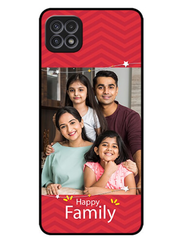 Custom Galaxy F42 5G Personalized Glass Phone Case  - Happy Family Design