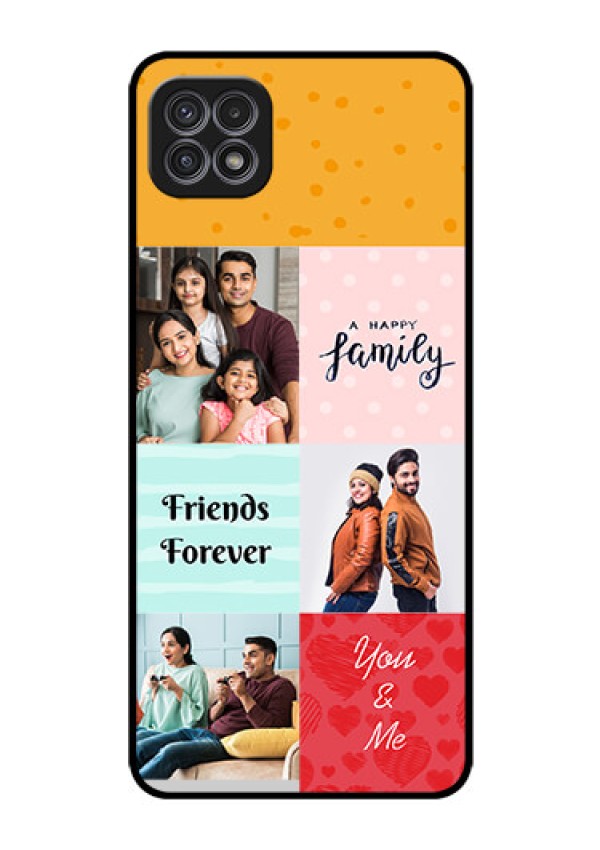 Galaxy F42 5G Personalized Glass Phone Case  - Images with Quotes Design