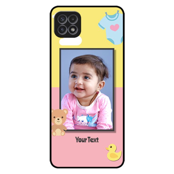 Galaxy F42 5G Photo Printing on Glass Case  - Kids 2 Color Design