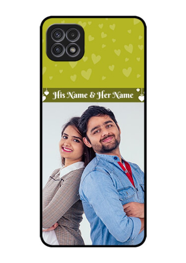 Galaxy F42 5G Custom Glass Phone Case  - You & Me Heart Design
