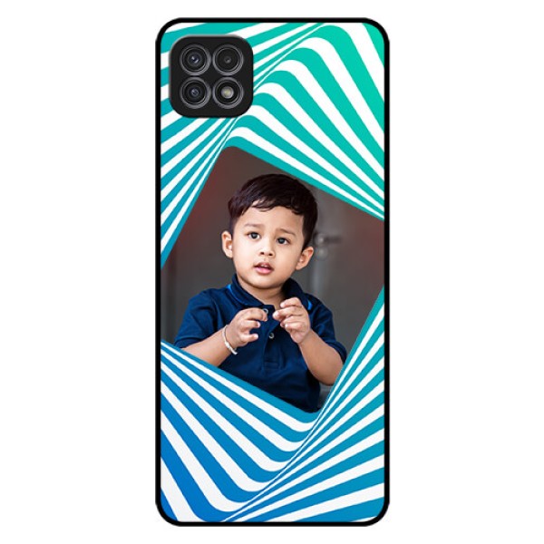 Galaxy F42 5G Personalized Glass Phone Case  - Abstract Spiral Design