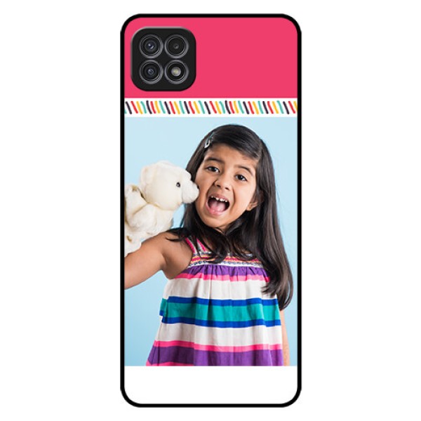 Galaxy F42 5G Personalized Glass Phone Case  - Line art design
