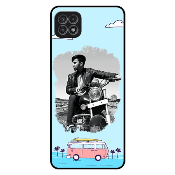 Galaxy F42 5G Photo Printing on Glass Case  - Travel & Adventure Design