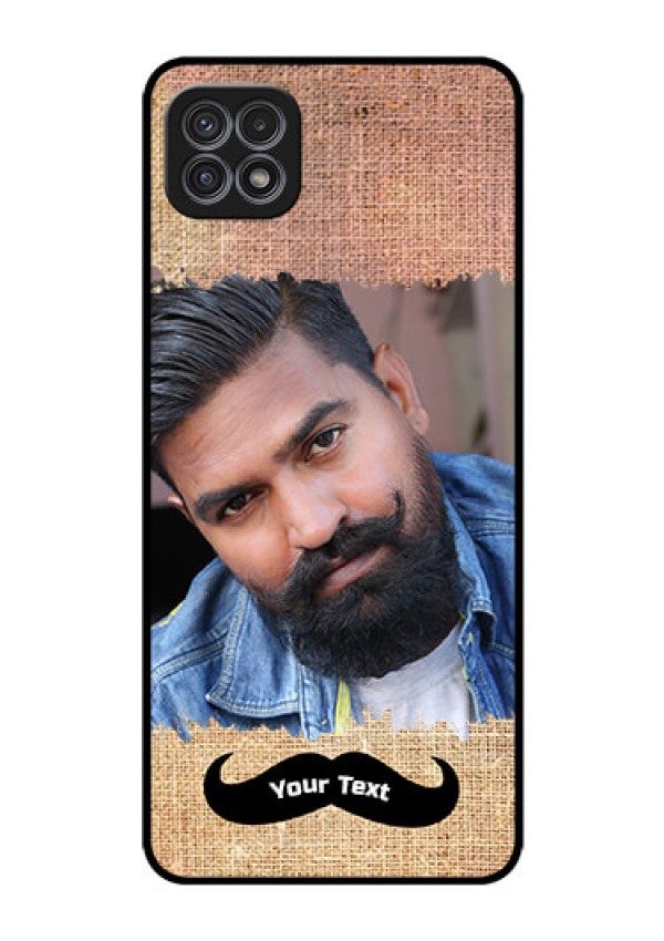 Galaxy F42 5G Personalized Glass Phone Case  - with Texture Design
