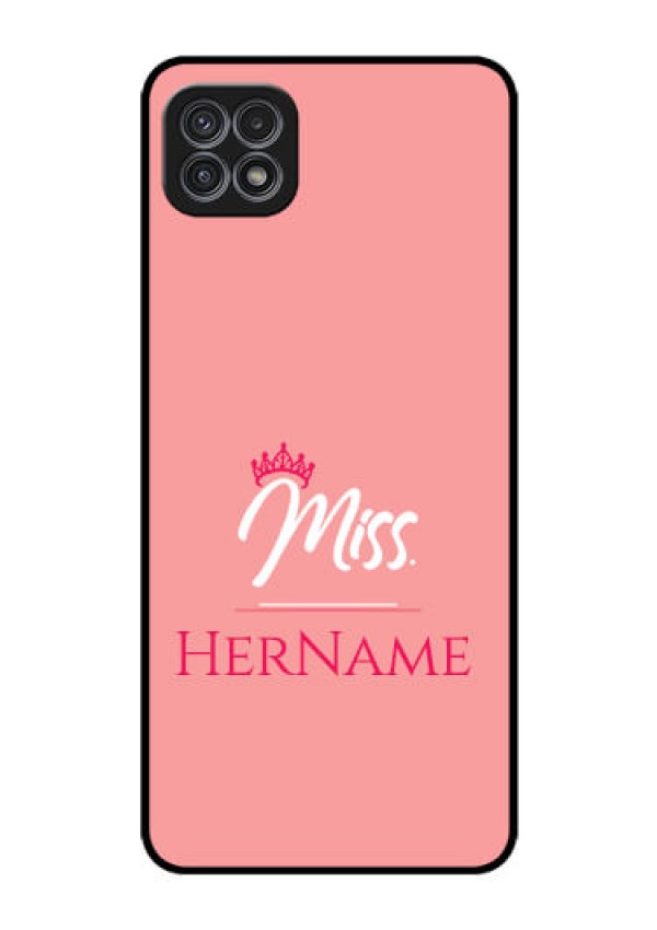 Galaxy F42 5G Custom Glass Phone Case Mrs with Name