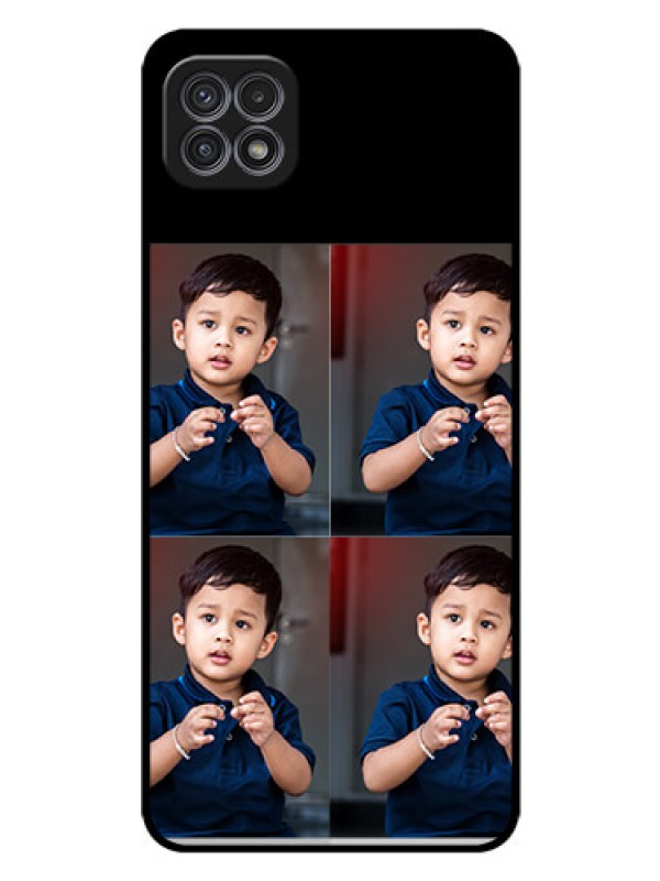 Custom Galaxy F42 5G 4 Image Holder on Glass Mobile Cover