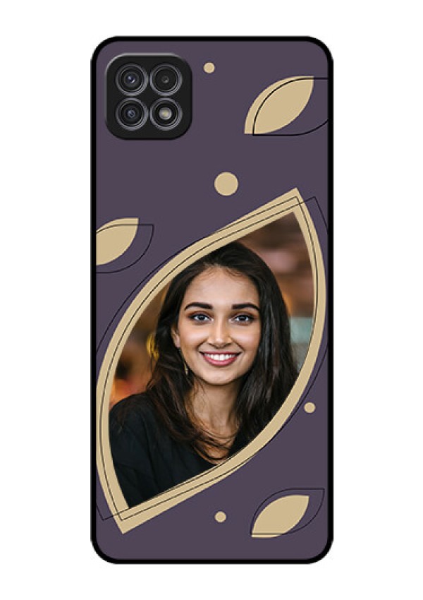 Galaxy F42 5G Custom Glass Mobile Case - Falling Leaf Design