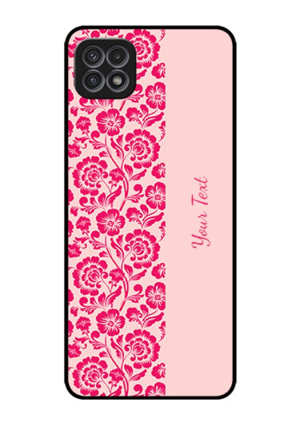 Galaxy F42 5G Custom Glass Phone Case - Attractive Floral Pattern Design