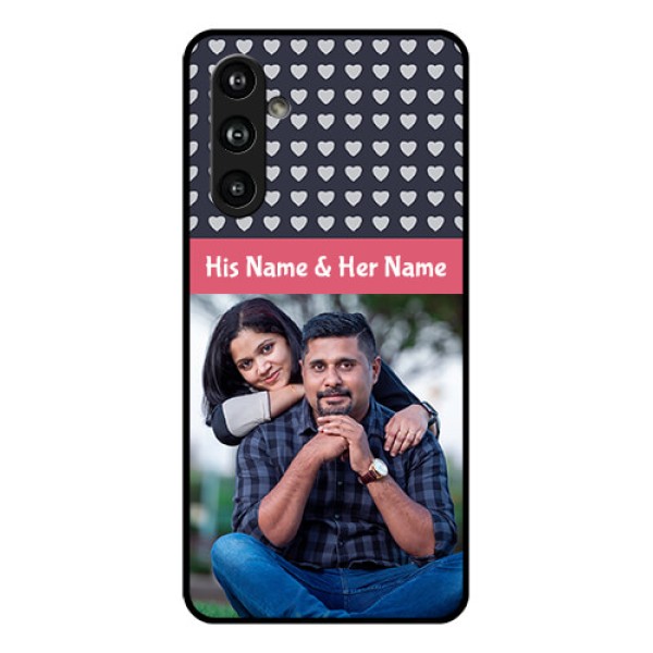 Samsung Galaxy F54 5G Custom Glass Phone Case - Love Symbols Design