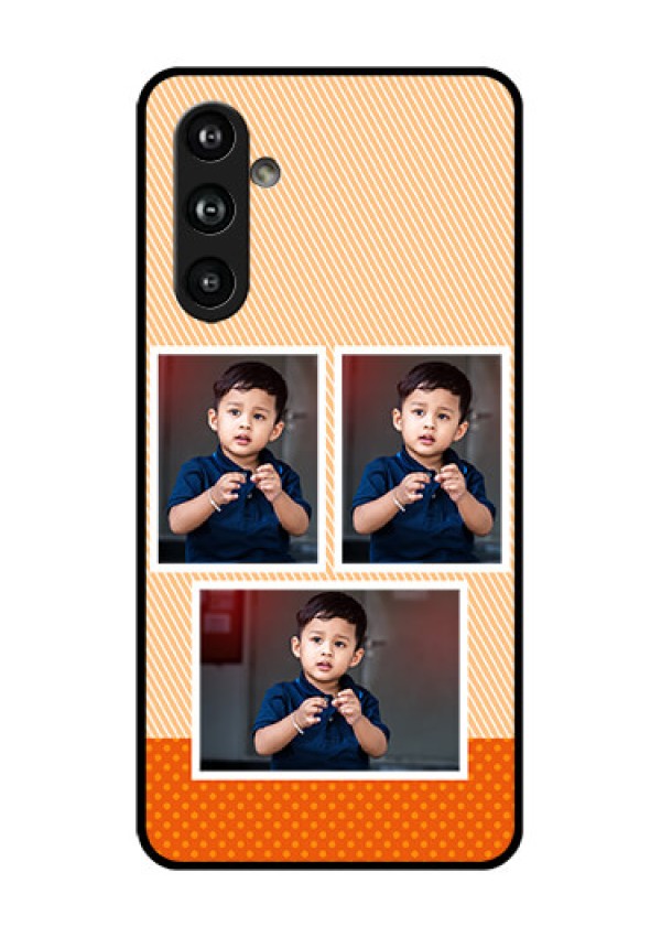 Samsung Galaxy F54 5G Custom Glass Phone Case - Bulk Photos Upload Design