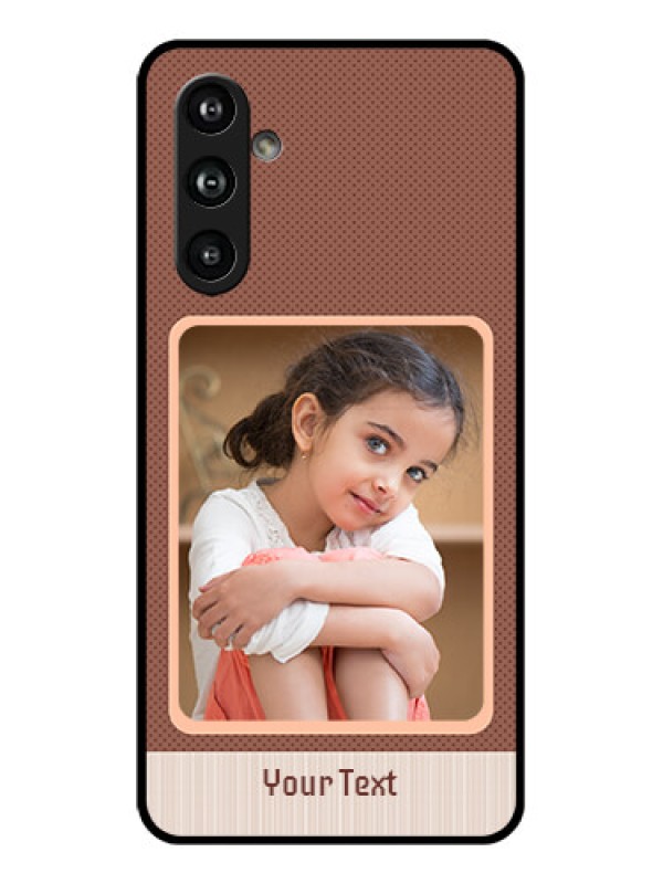 Custom Samsung Galaxy F54 5G Custom Glass Phone Case - Simple Pic Upload Design