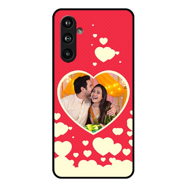 Samsung Galaxy F54 5G Custom Glass Phone Case - Love Symbols Phone Cover Design Samsung Galaxy F54 5G Custom Glass Phone Case - Love Symbols Phone Cover Design