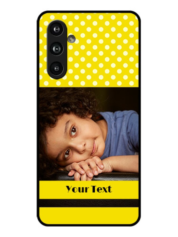 Custom Samsung Galaxy F54 5G Custom Glass Phone Case - Bright Yellow Case Design