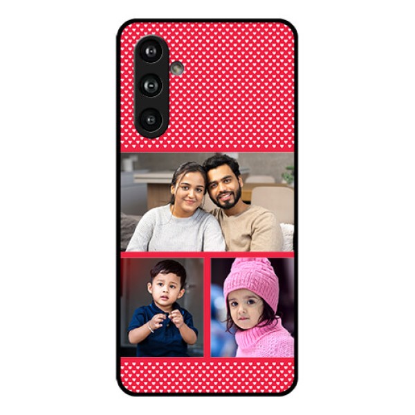 Samsung Galaxy F54 5G Custom Glass Phone Case - Bulk Photo Upload Design