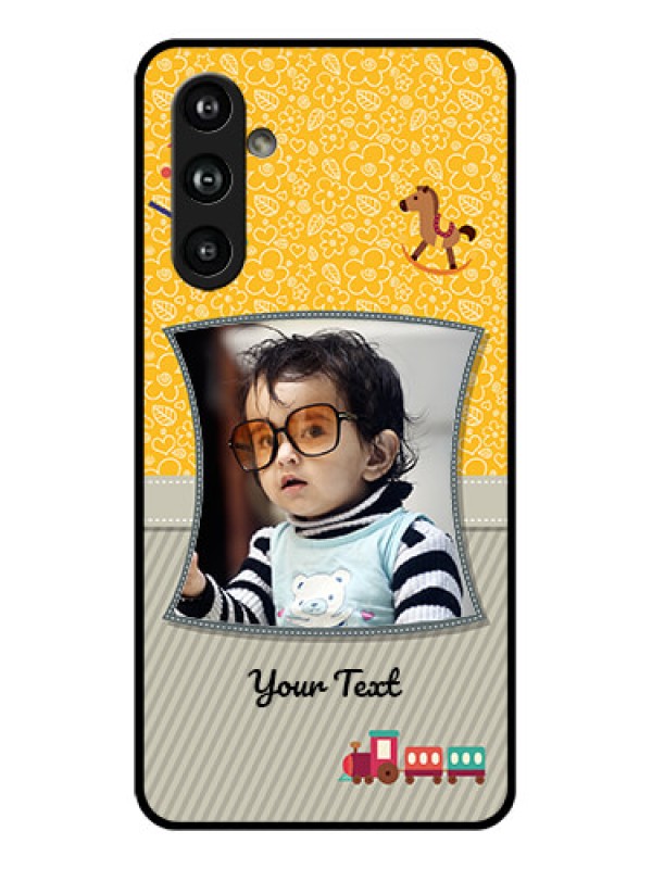 Custom Samsung Galaxy F54 5G Custom Glass Phone Case - Baby Picture Upload Design