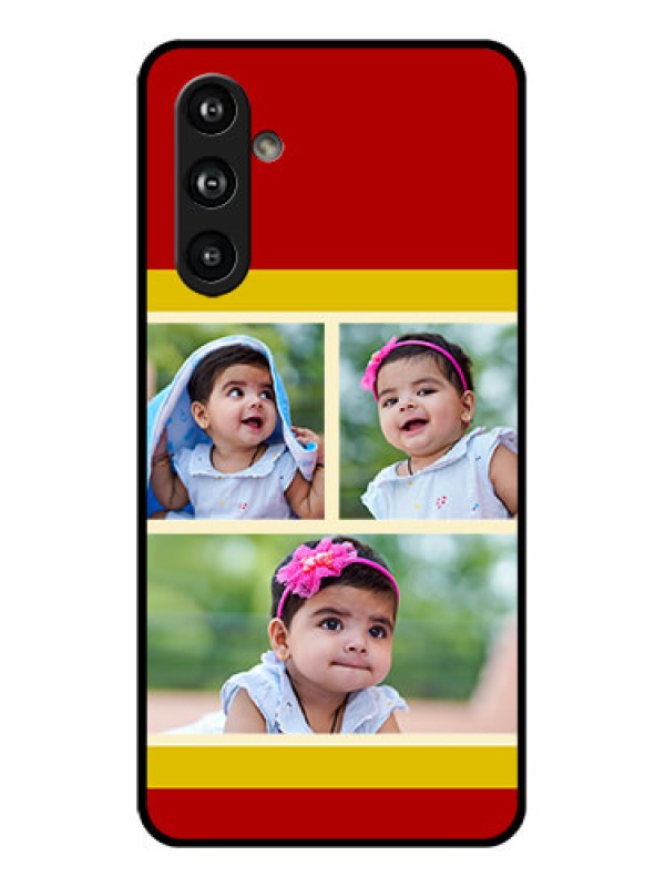 Custom Samsung Galaxy F54 5G Custom Glass Phone Case - Multiple Pic Upload Design