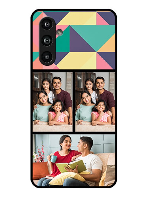 Custom Samsung Galaxy F54 5G Custom Glass Phone Case - Bulk Pic Upload Design